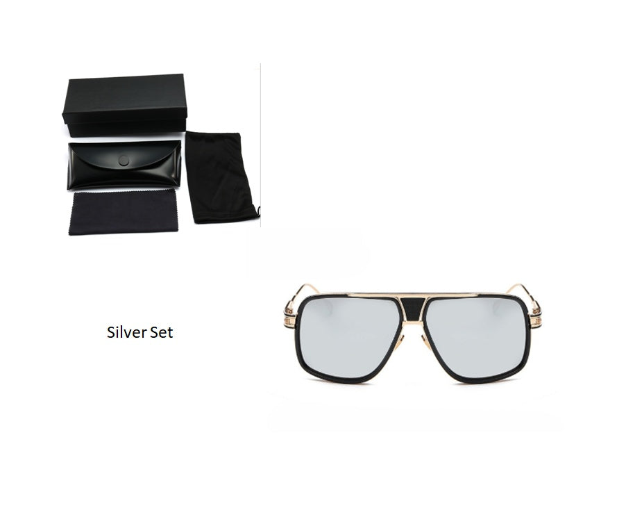 Men's Designer Sunglasses - Grandmaster Square Sunglass