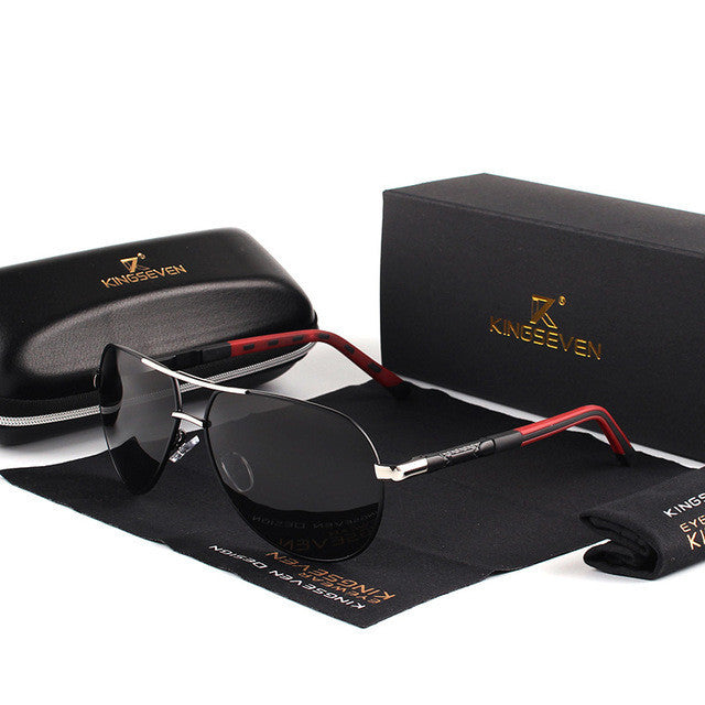 Designer Metal Sunglasses w Polarized Lens