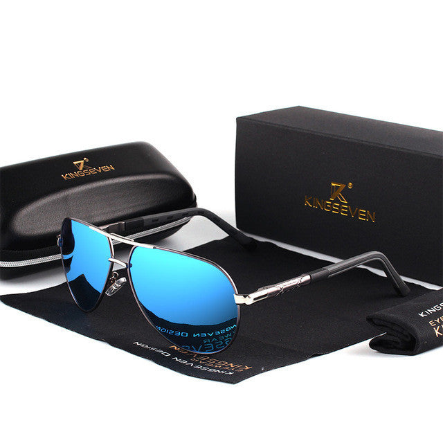 Designer Metal Sunglasses w Polarized Lens