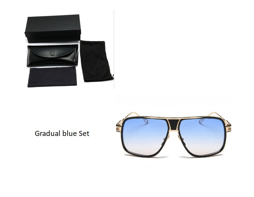 Men's Designer Sunglasses - Grandmaster Square Sunglass