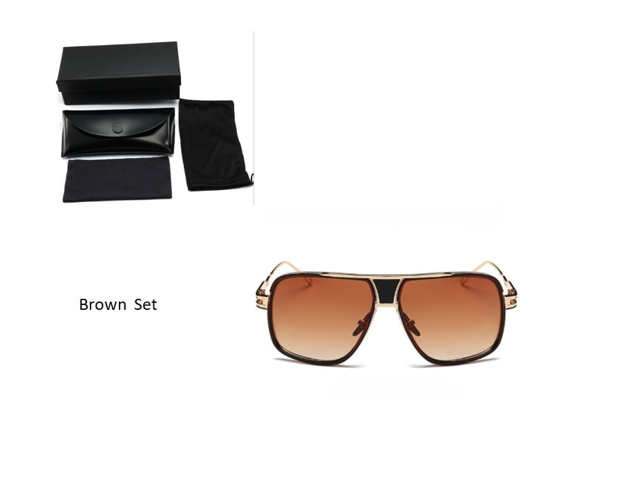 Men's Designer Sunglasses - Grandmaster Square Sunglass