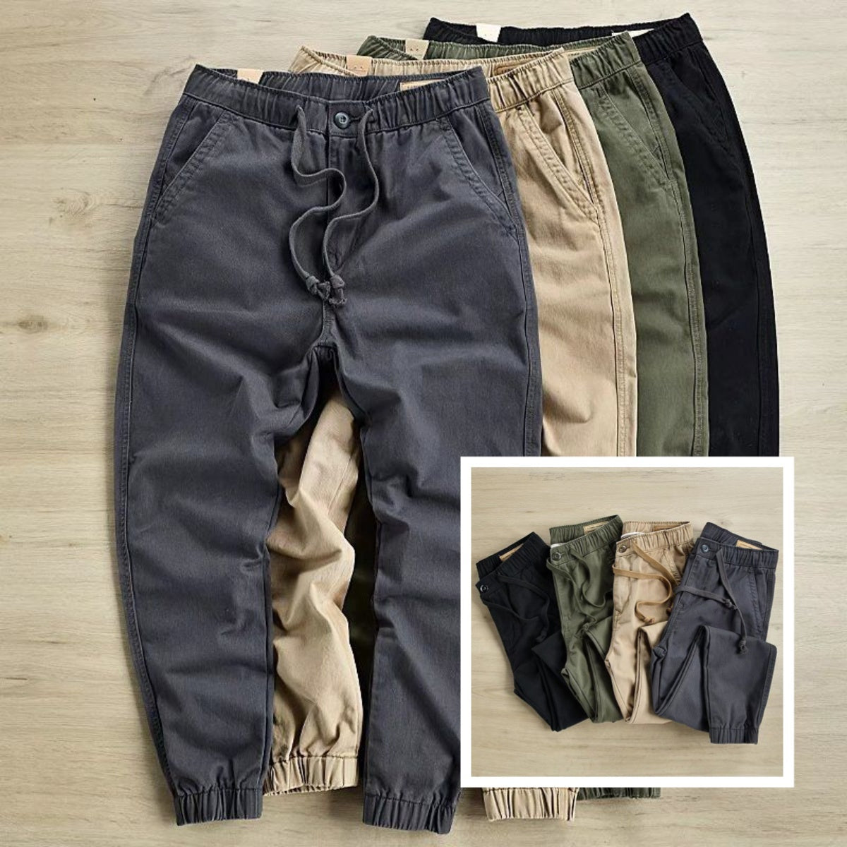 Worn-in Casual Men's Cargo Pants