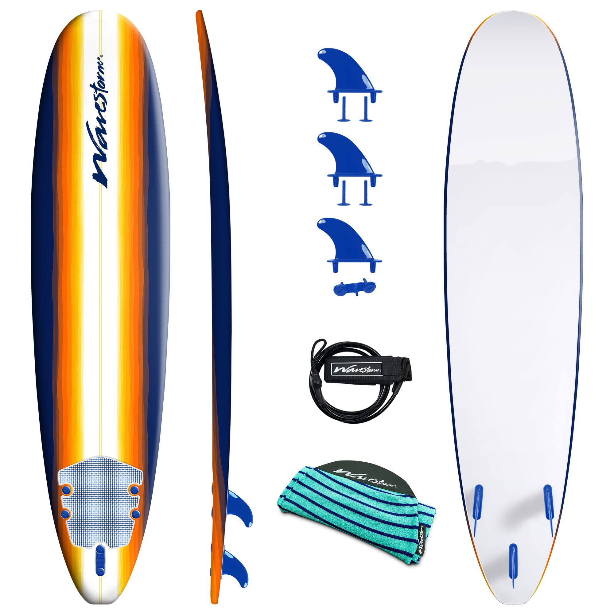Wavestorm - Classic Soft Top Foam 8ft Surfboard