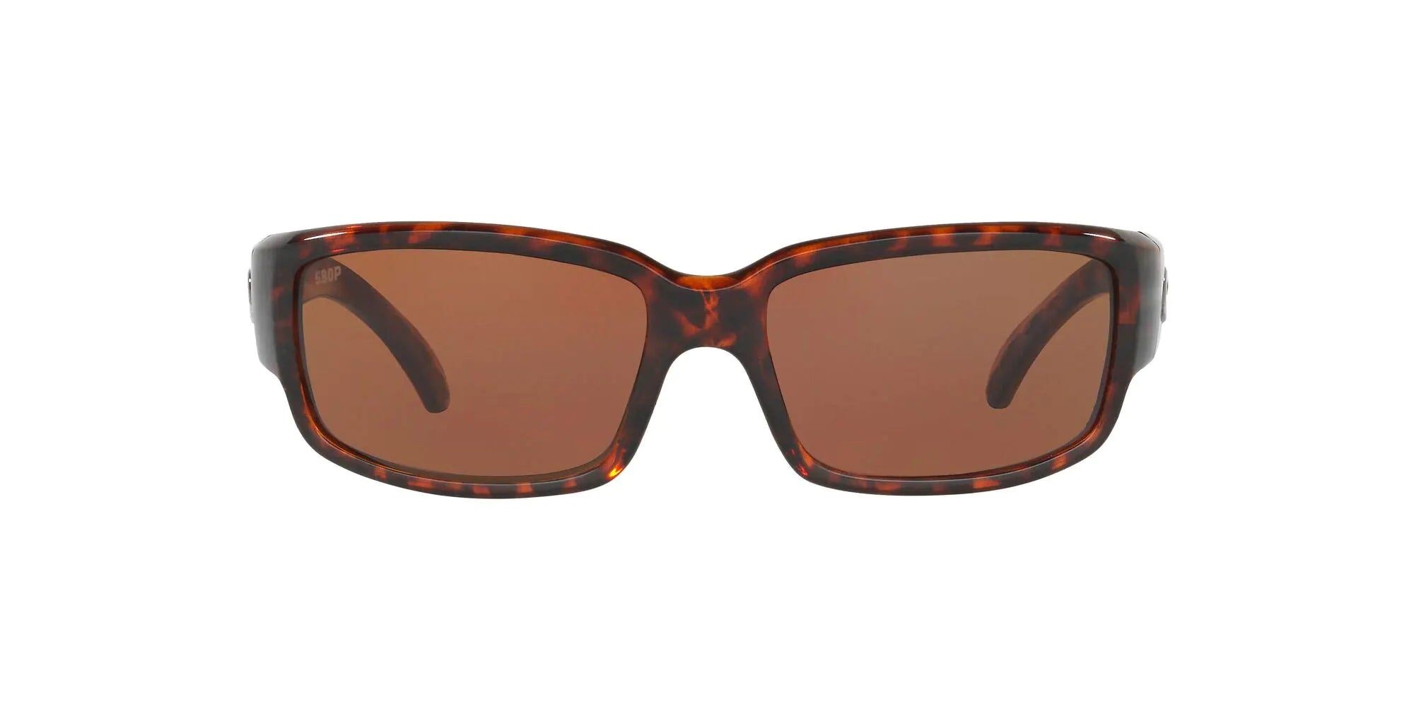 Costa Del Mar Mens Caballito Rectangular Sunglasses Tortoise/Copper Polarized-580P 59 mm