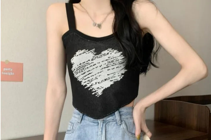 Surfside Essentials Disco Print Sleeveless Aesthetic Top