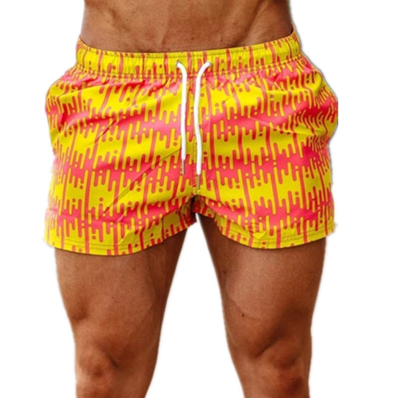 Men's Loose Quick Dry Boxer Trunks - Five Points