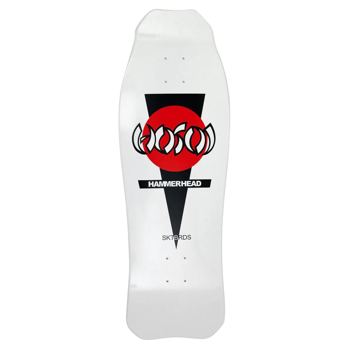 Hosoi Skateboards O.G. Hammerhead Skateboard Deck White 10.5 x 31-Inch