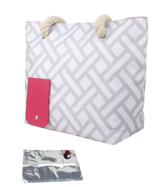 Surfside Essentials Liquor/Wine Bag - 2 Standard Size Bottles Fit Easily!