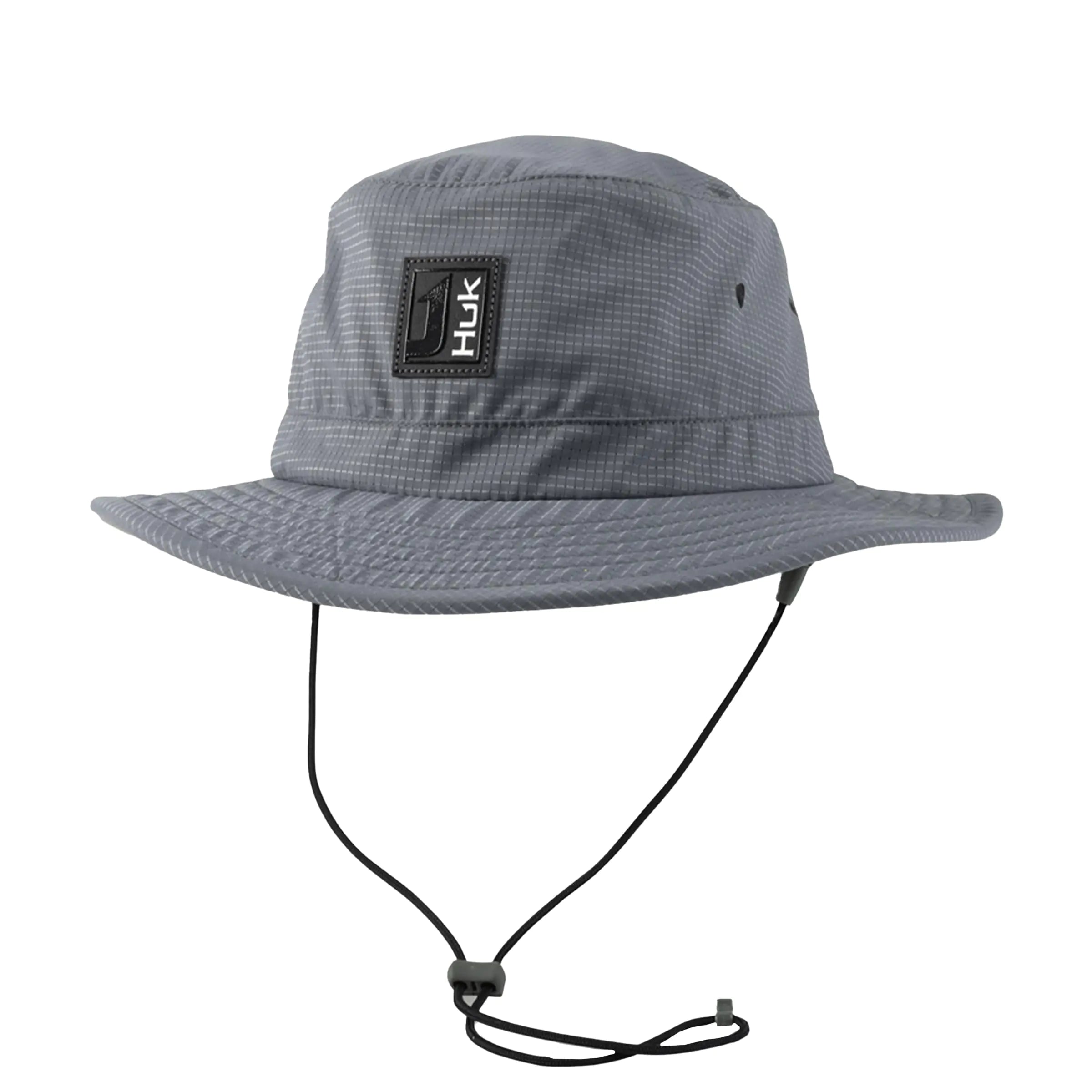 HUK Mens Standard A1A Boonie Wide Brim Fishing Hat Volcanic Ash