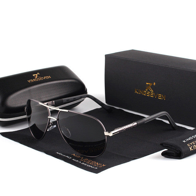 Designer Metal Sunglasses w Polarized Lens