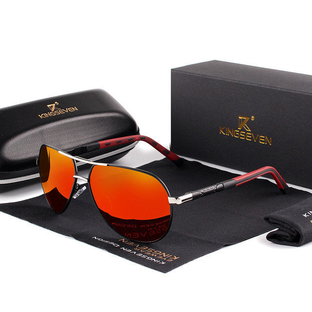 Designer Metal Sunglasses w Polarized Lens