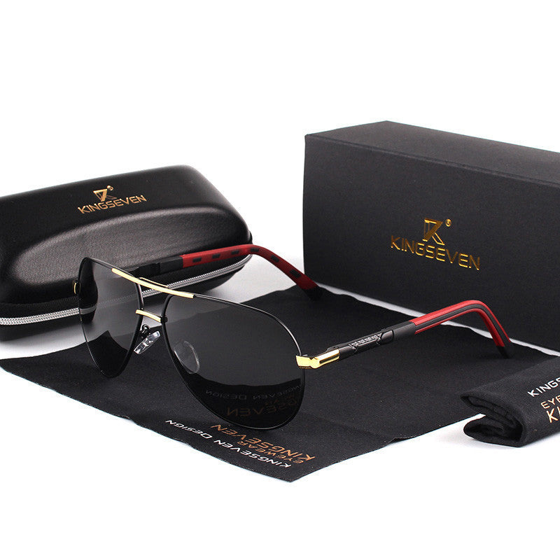 Designer Metal Sunglasses w Polarized Lens