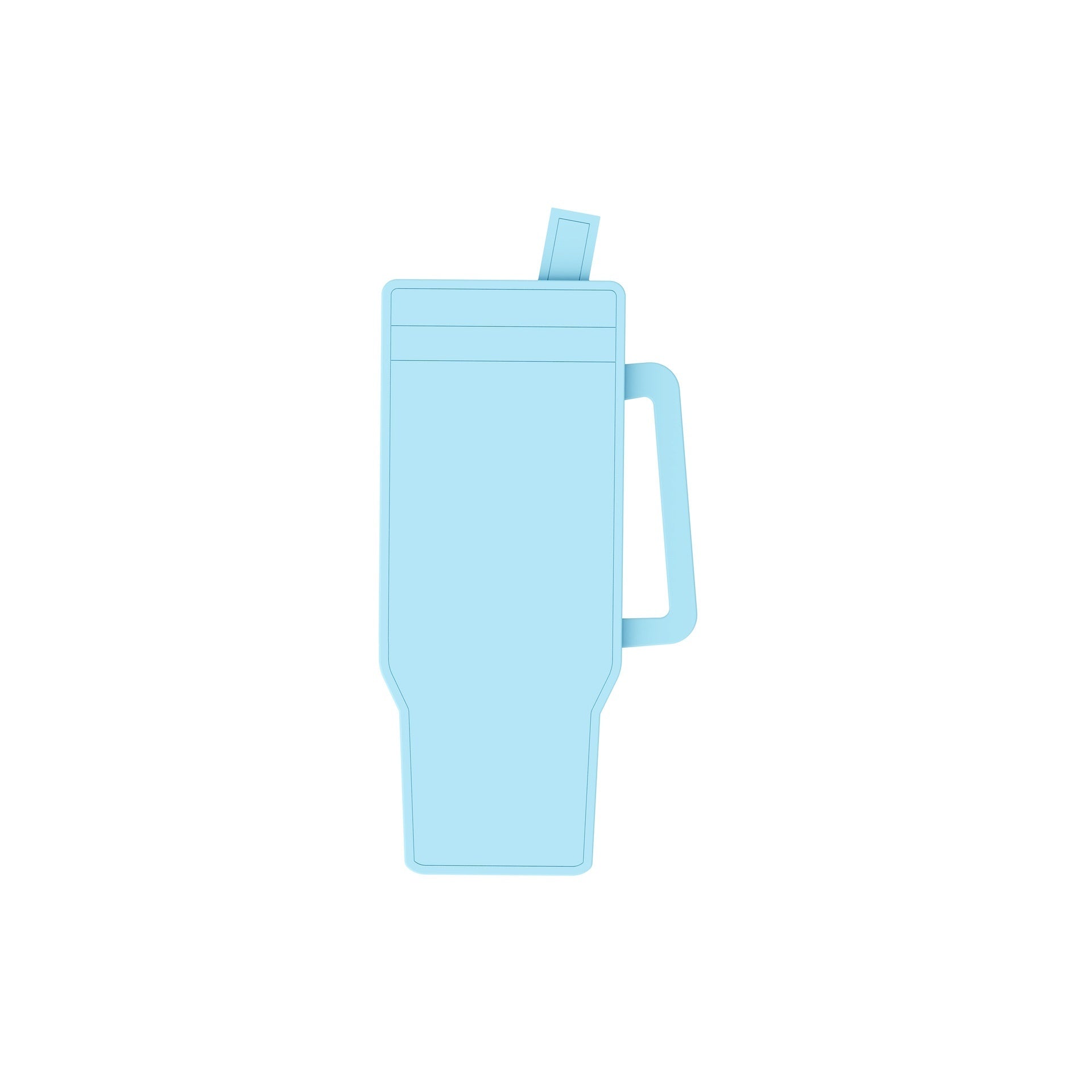 Silicone Ice Tray Ice Cube Mold Large Capacity for Stanley Tumblers