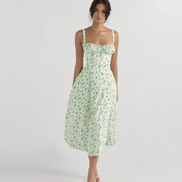 Surfside Essentials Summer Floral  A-line Dress