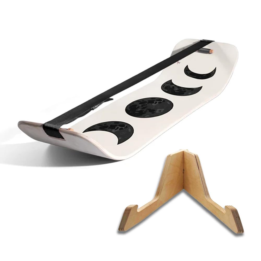 GIBBON SlackBoard - GiBoard Balance Board Kids & Adults - Slackline Balance Trainer - Slack Board Core Workout Equipment Home Gym Training - Standing Desk Exercise - Yoga, Agility, Pilates & More