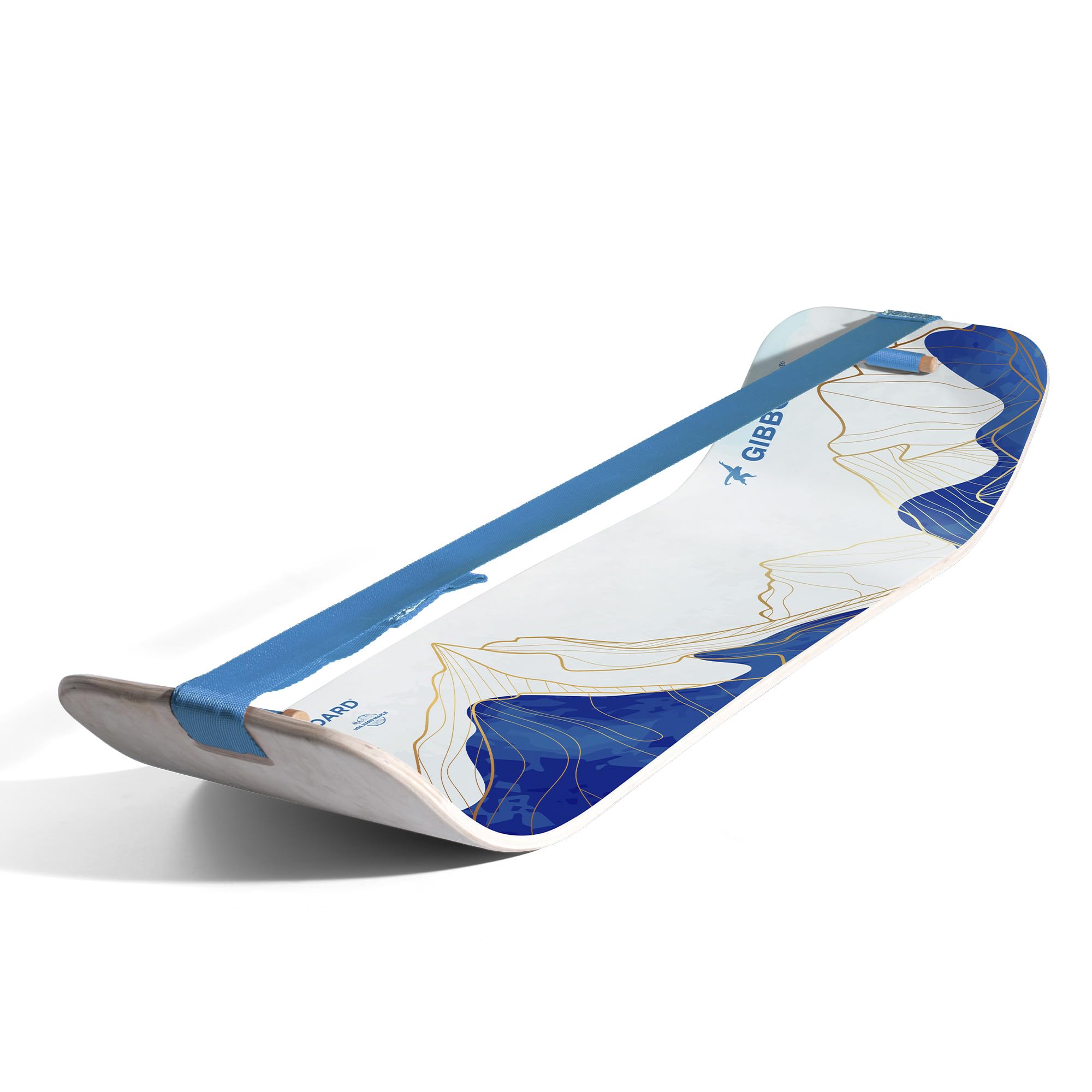 GIBBON SlackBoard - GiBoard Balance Board Kids & Adults - Slackline Balance Trainer - Slack Board Core Workout Equipment Home Gym Training - Standing Desk Exercise - Yoga, Agility, Pilates & More