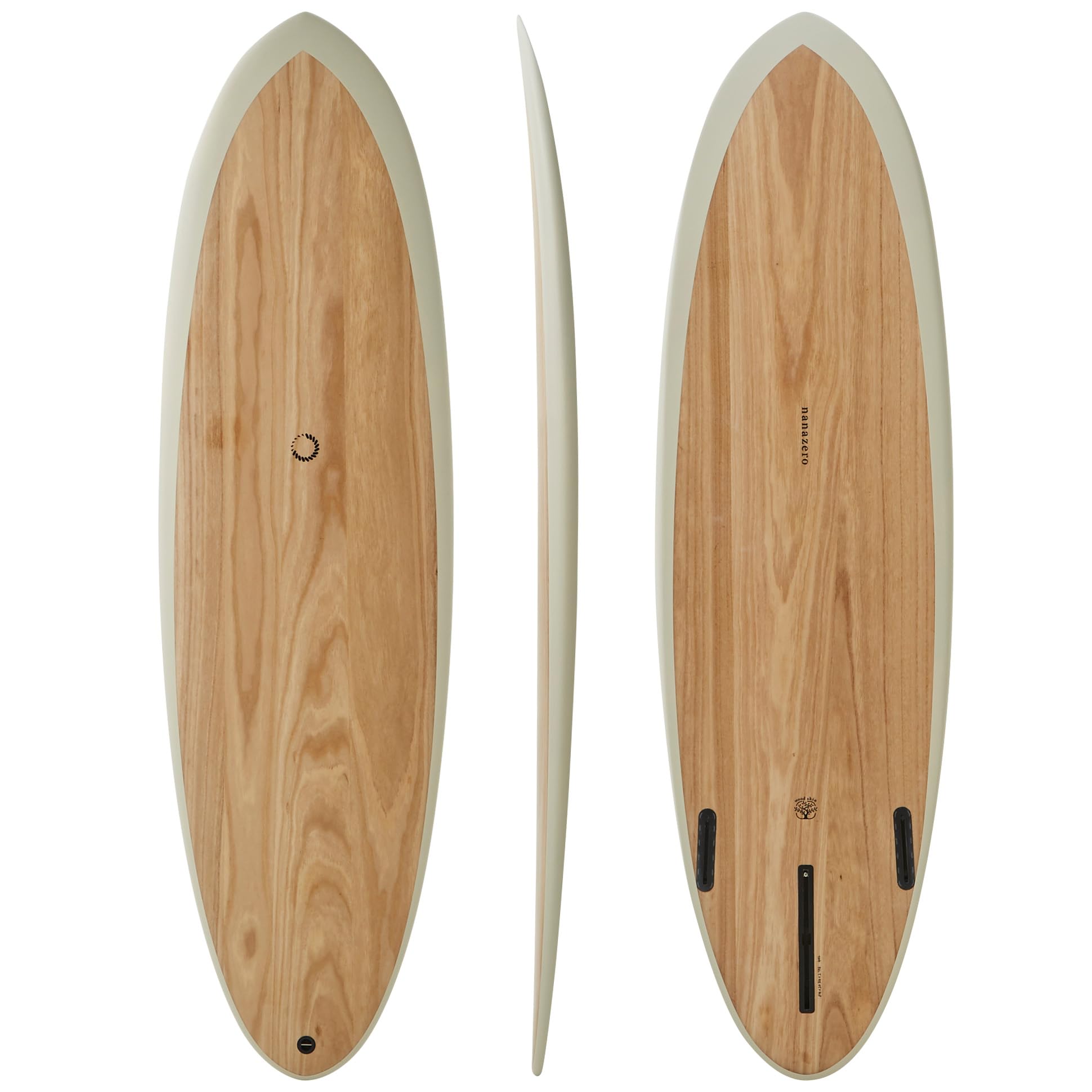 Wood Skin Surfboard Mid Length MID01, Durable and Light-Weight Structure