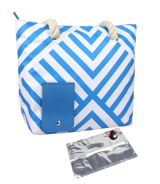 Surfside Essentials Liquor/Wine Bag - 2 Standard Size Bottles Fit Easily!