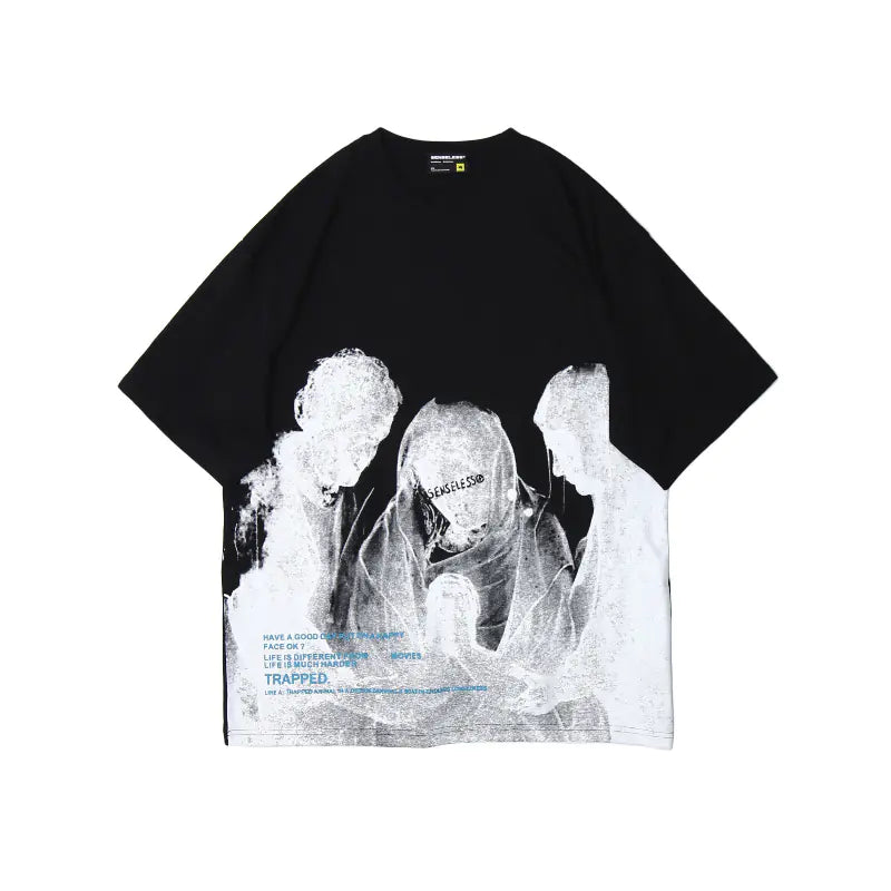 SURF Men's Summer Vintage Skateboard Style T-Shirt