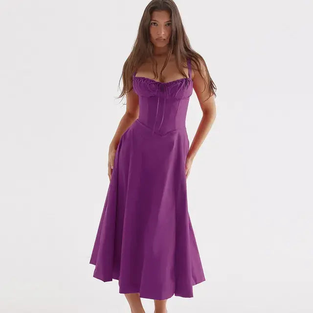 Surfside Essentials Summer Floral  A-line Dress