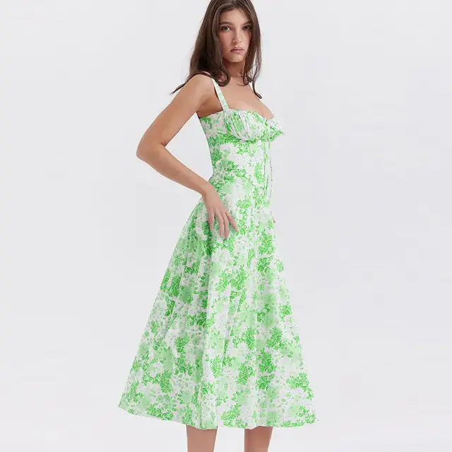 Surfside Essentials Summer Floral  A-line Dress