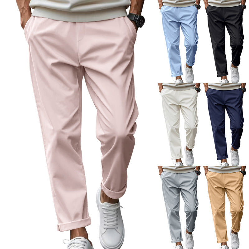 Pur Vida - Loose Comfortable Quick-drying Waist-tied Casual Business Trousers
