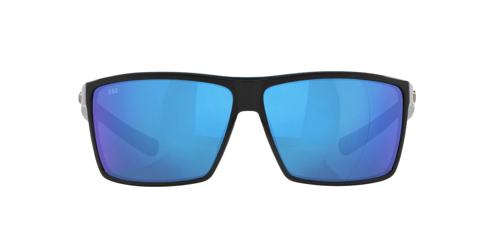 Costa Del Mar Man Sunglasses Shiny Black Frame - Blue Mirror Lenses - 63MM