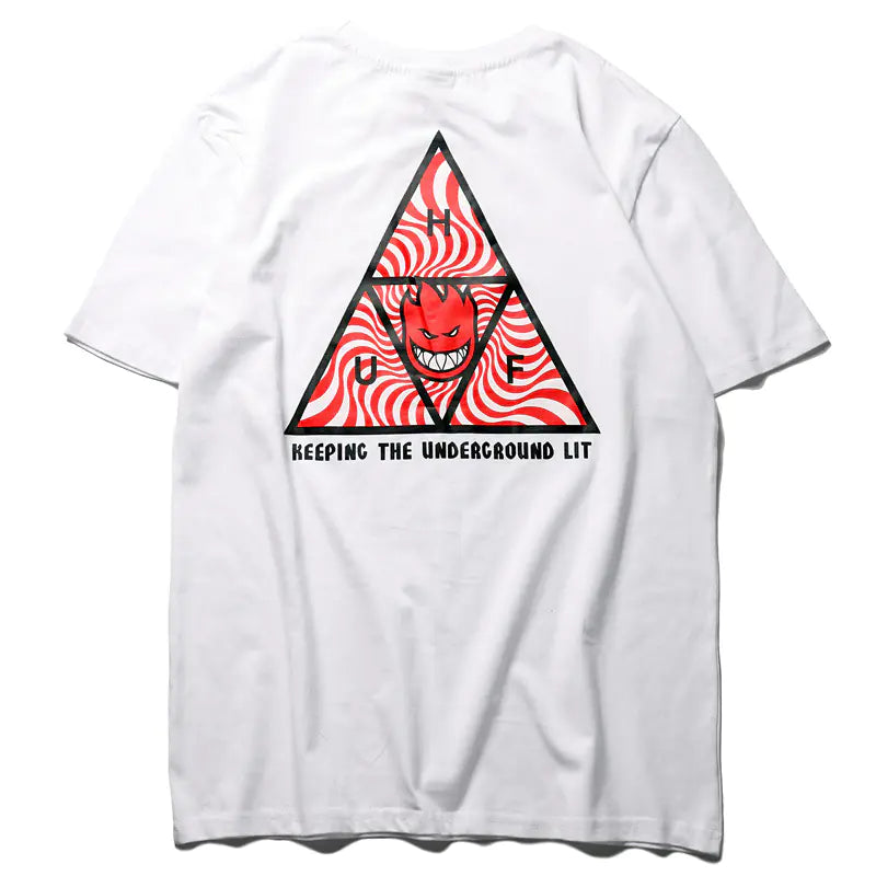 HUF X Little Fireman Street Style Skateboard T-Shirt