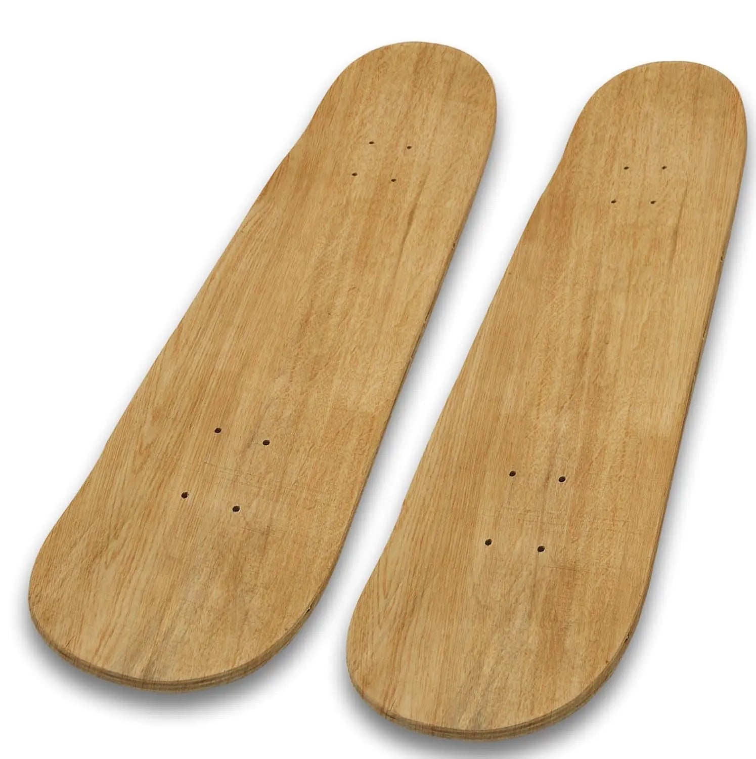 Beipoo 2 Packs 31"x 8" Blank Skateboard DecksNatural7-Layer Maple Double Tail Skateboard with Free Grip Tape and SandpaperGreat for Replacement and Art Painting