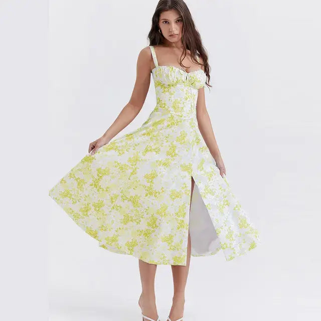 Surfside Essentials Summer Floral  A-line Dress