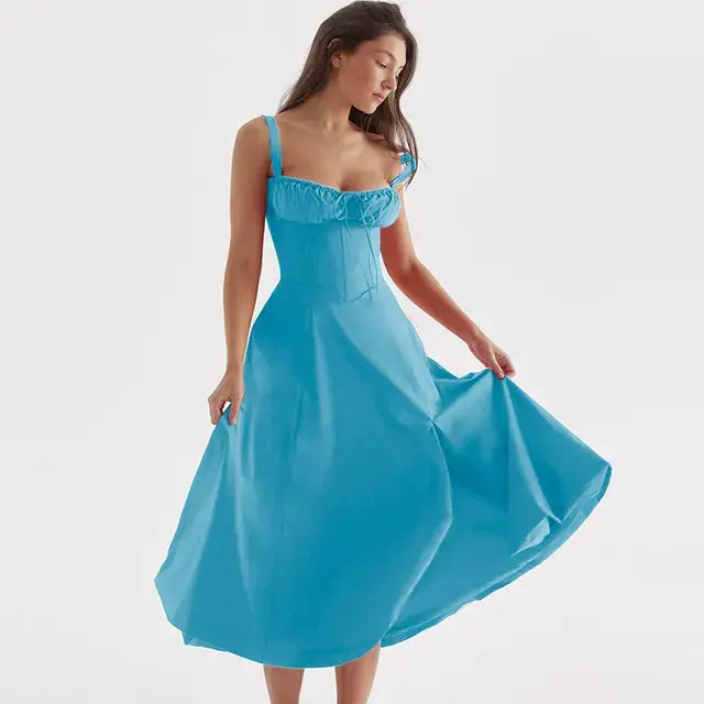 Surfside Essentials Summer Floral  A-line Dress