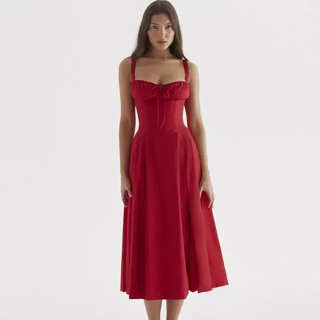 Surfside Essentials Summer Floral  A-line Dress