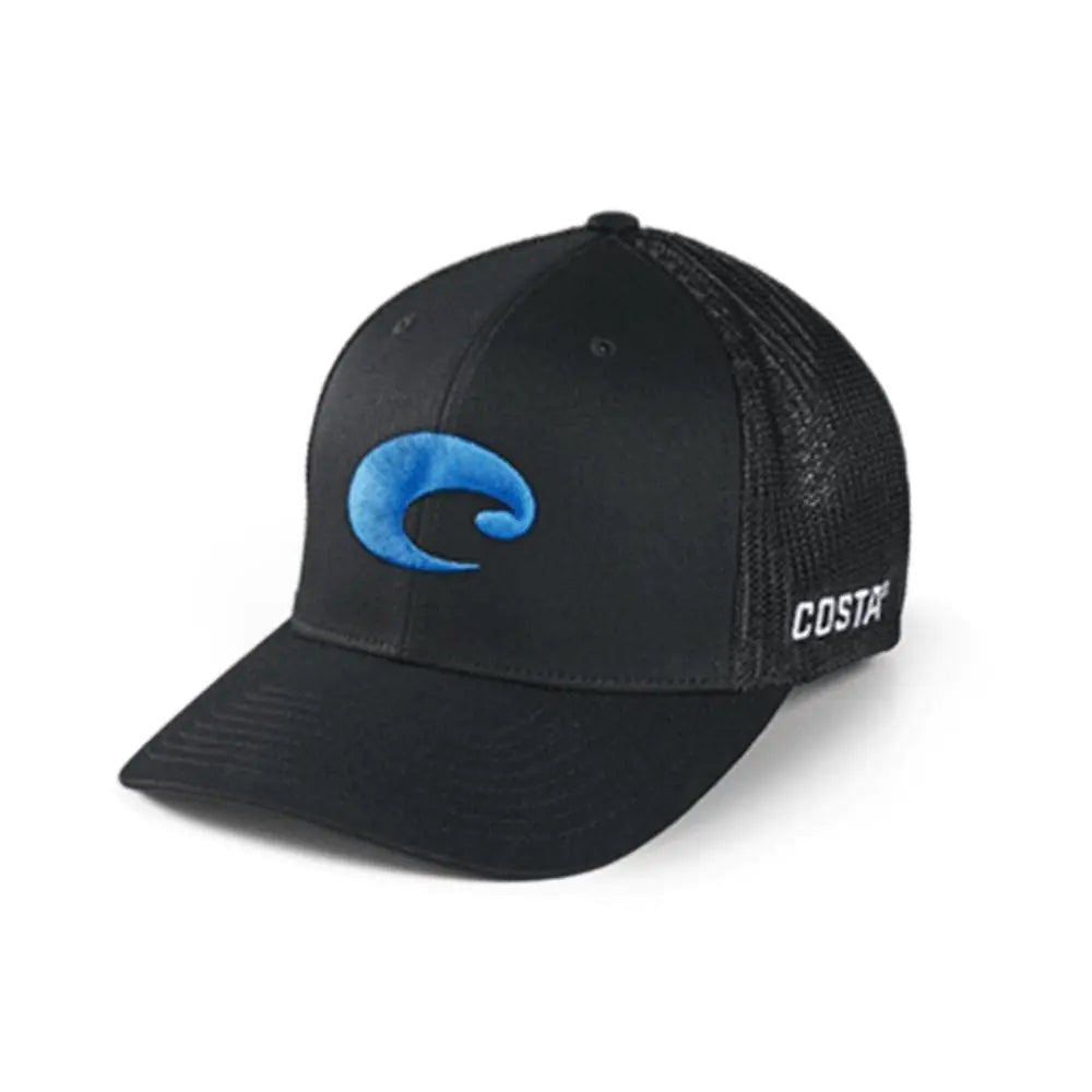 Costa Flex Fit Logo Trucker Hat Black