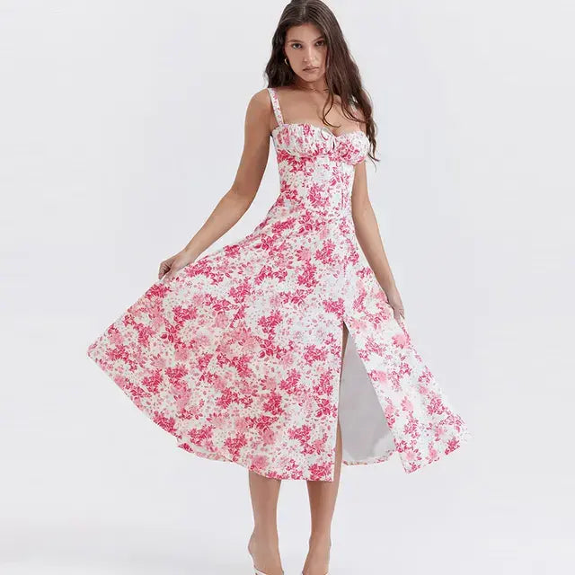 Surfside Essentials Summer Floral  A-line Dress